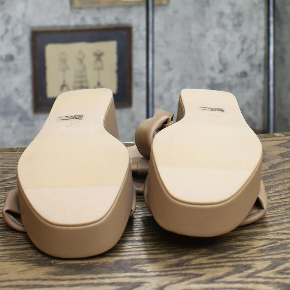 NEW A New Day Women's Esperanza Wide Width Wedge Heels Taupe Brown 8W - Picture 7 of 7